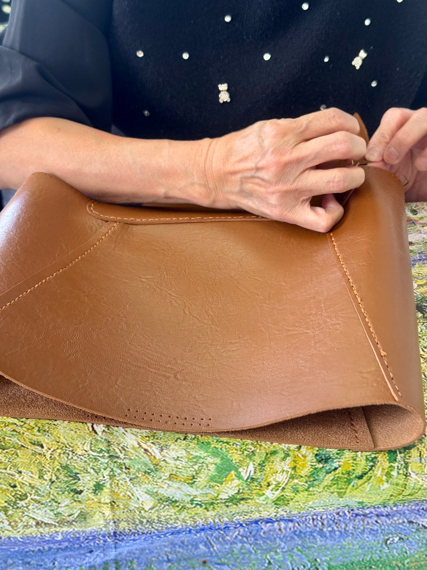 Leather Bag Making- Big Size