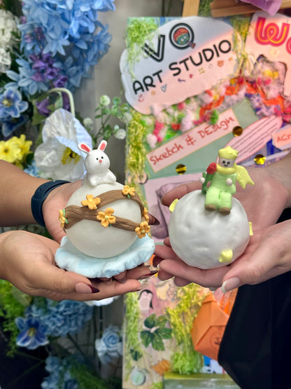 Moon Lamp &airdry clay(2hrs)
