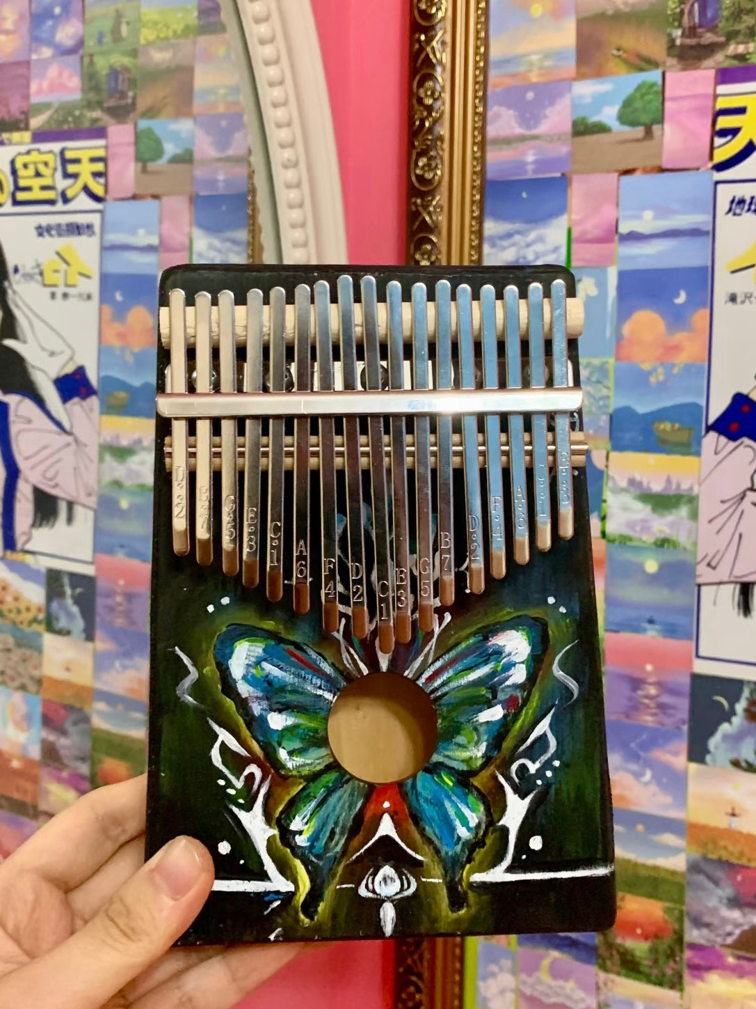 DIY Kalimba Instrument Painting Workshop