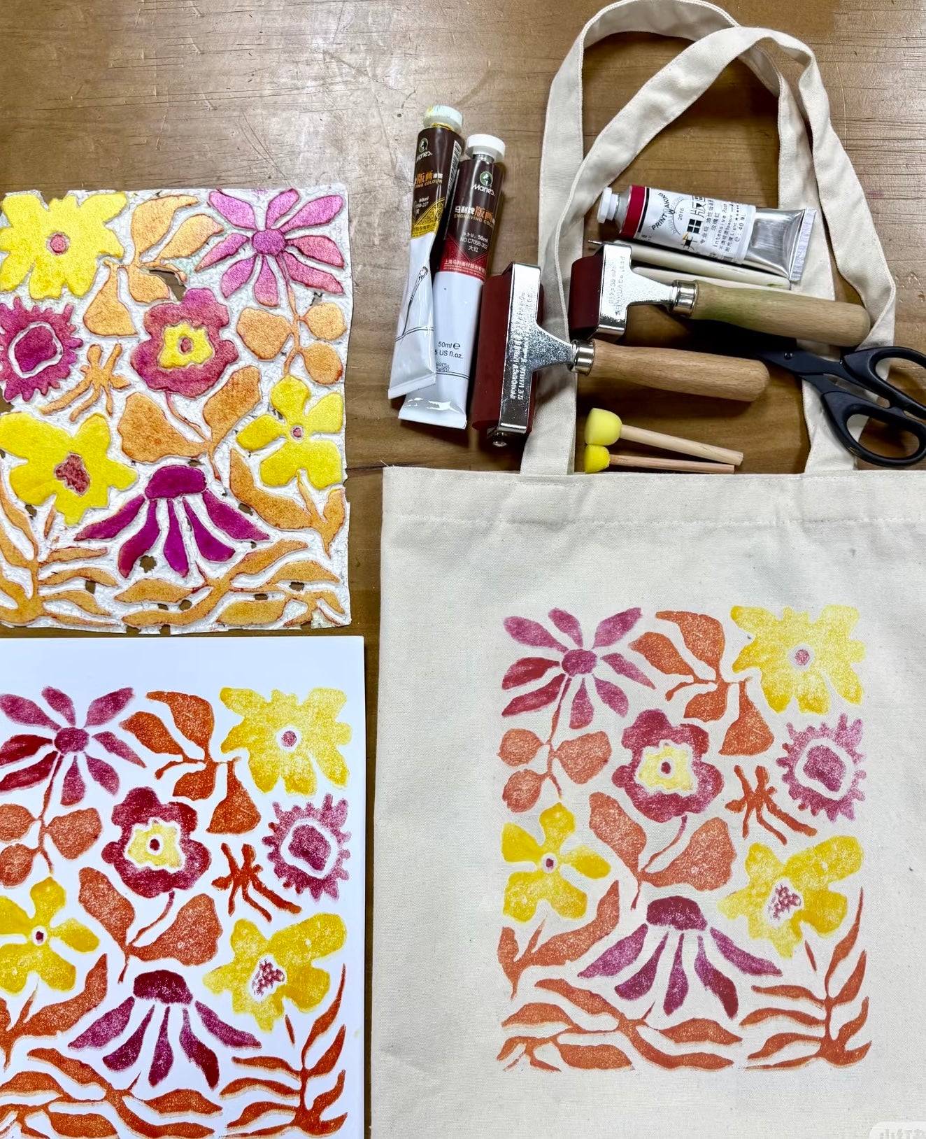 DIY Canvas Bag Printmaking Workshop