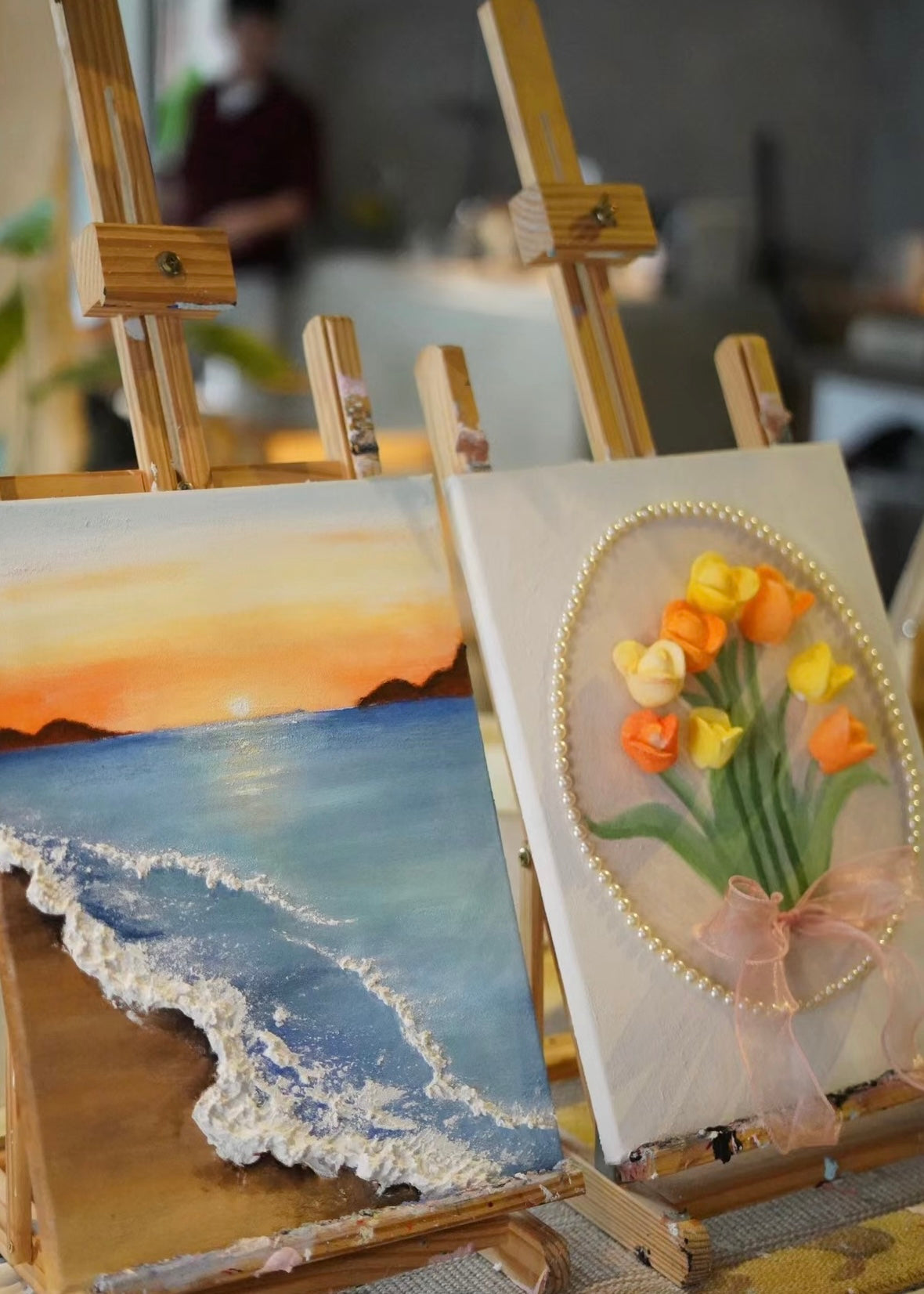 Textured Painting and sip