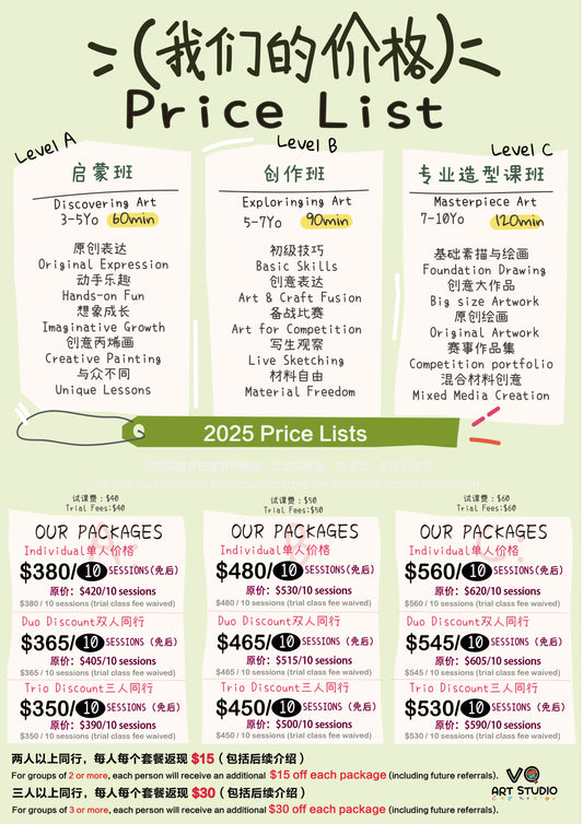 10 Packages & Time Table