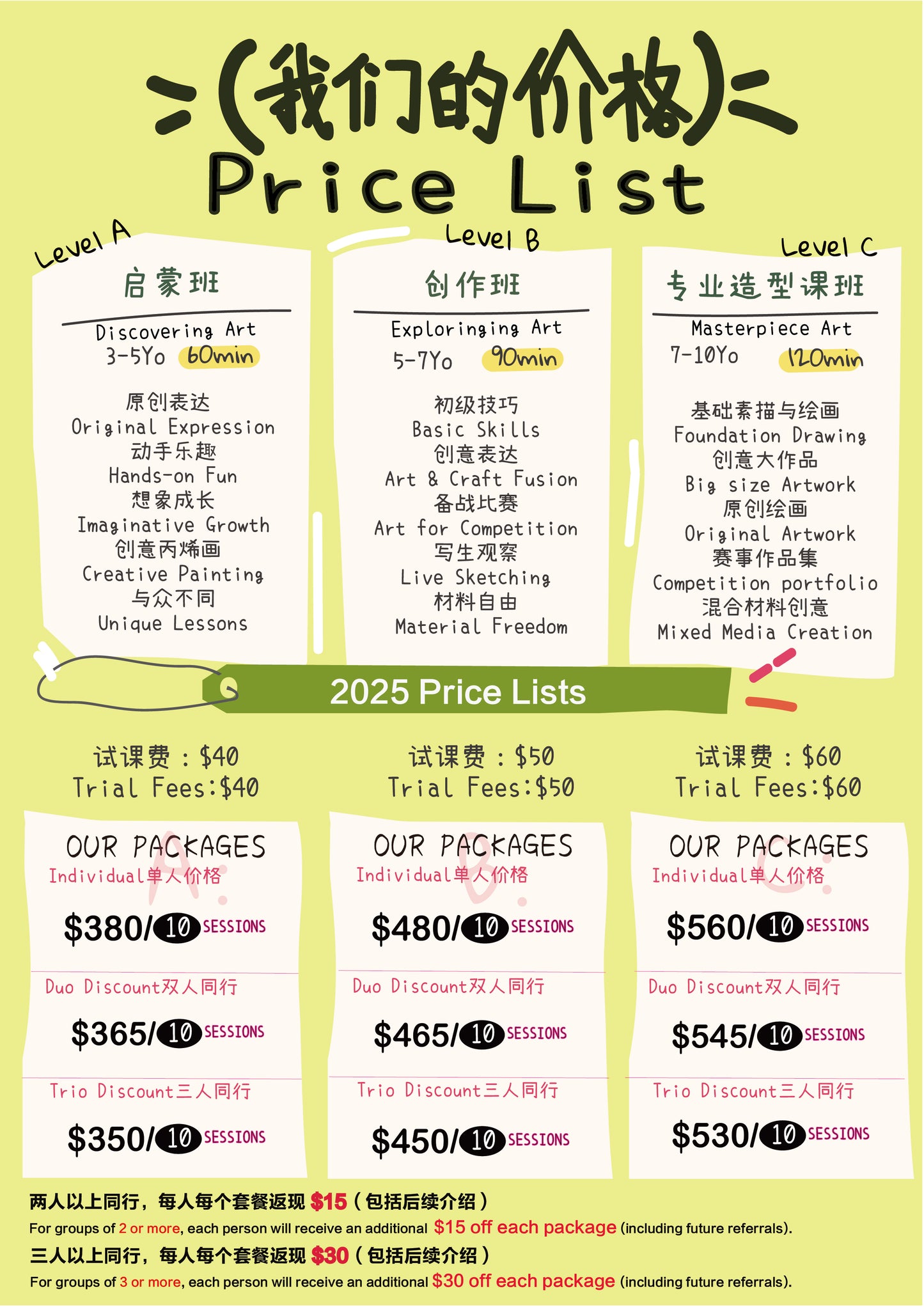 10 Packages & TimeTable