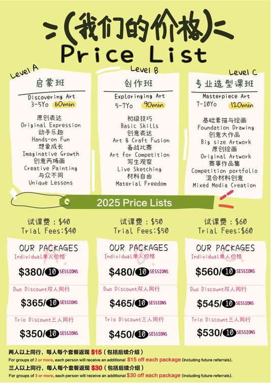 10 Packages & Time Table